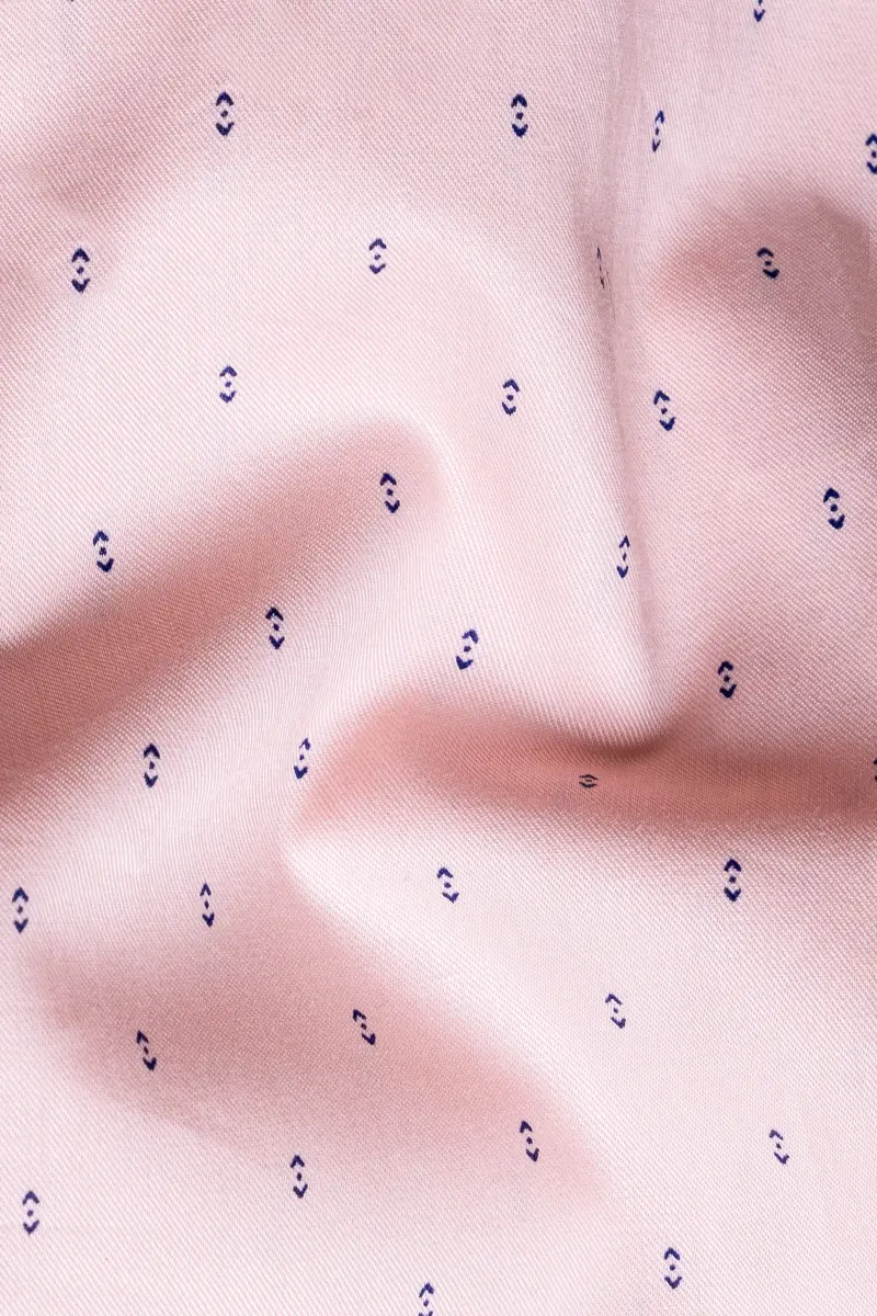 Thistle Pink Printed Subtle Sheen Super Soft Premium Cotton Designer Shirt 3