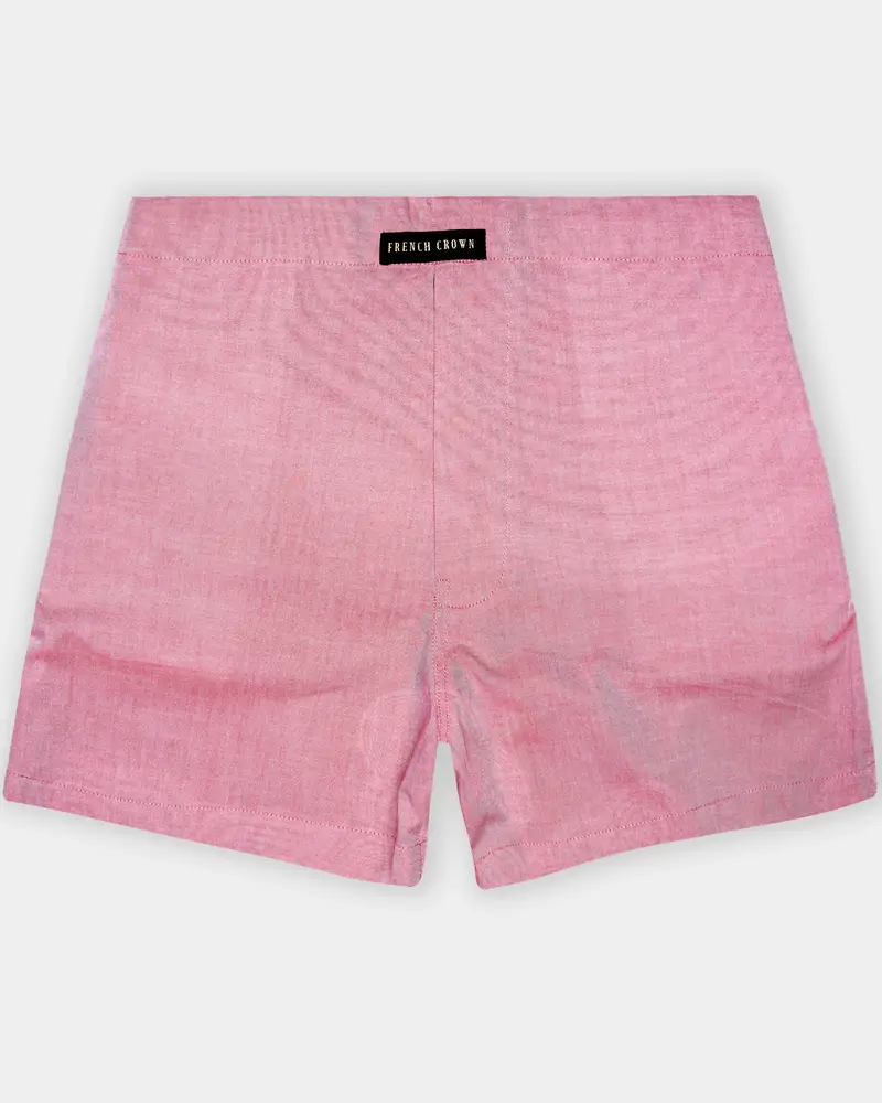 Thulian Pink Textured Oxford Premium Cotton Boxer 1