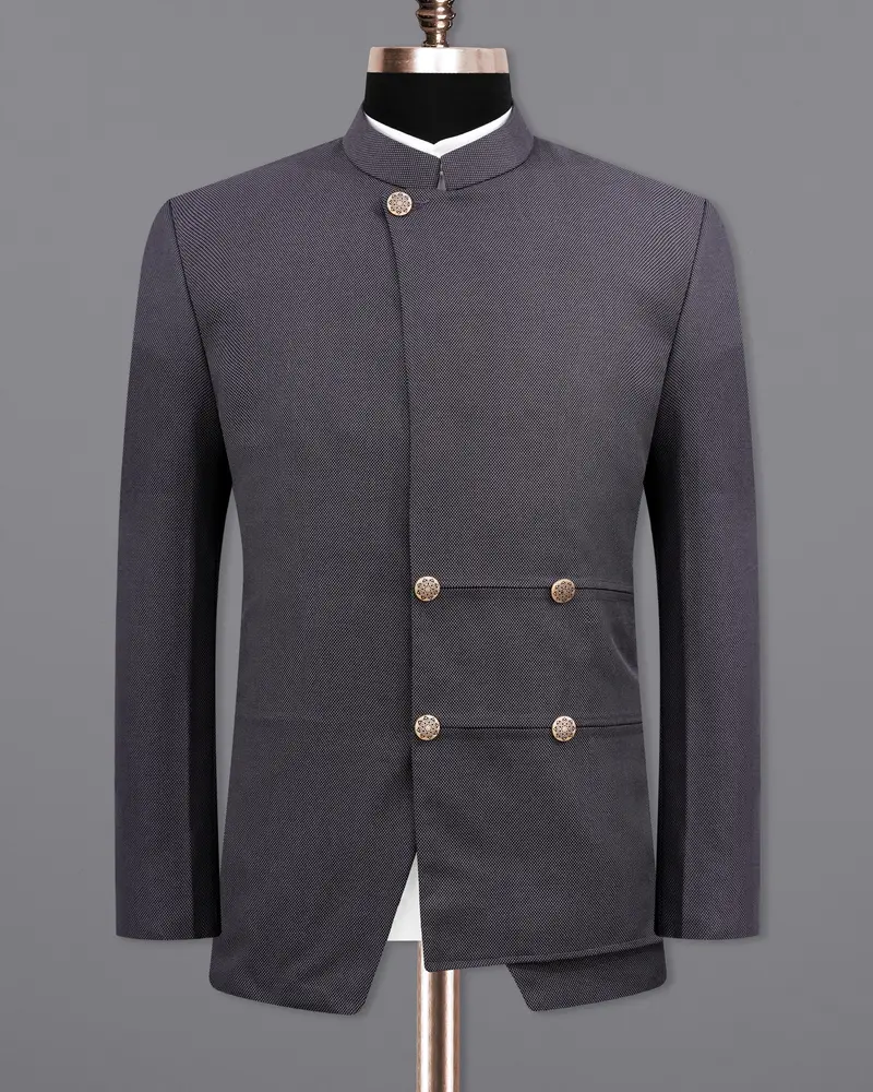 Thunder Bandhgala Asymmetrical Designer Blazer 11