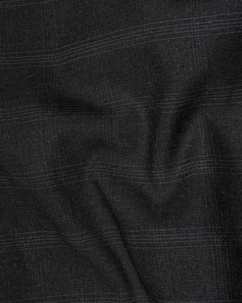Thunder Black Plaid Waistcoat 3