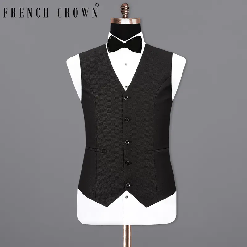 Thunder Black Stripes Waistcoat 1