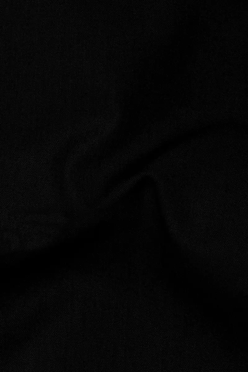 Thunder Black Textured Pant 3