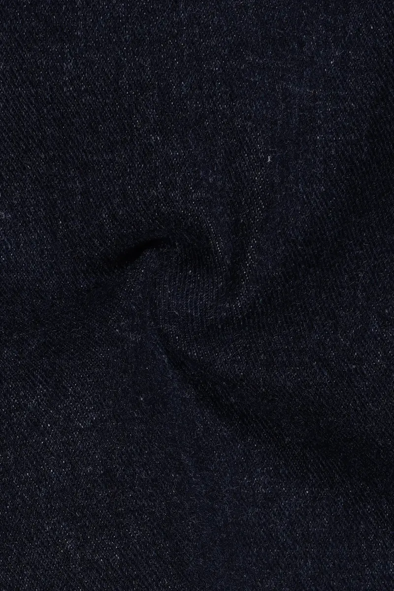 Thunder Blue Mildly Distressed Rinse Wash Stretchable Denim 3
