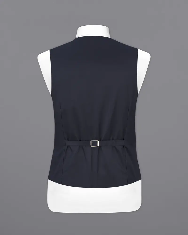 Thunder Blue Premium Cotton Designer Waistcoat 6