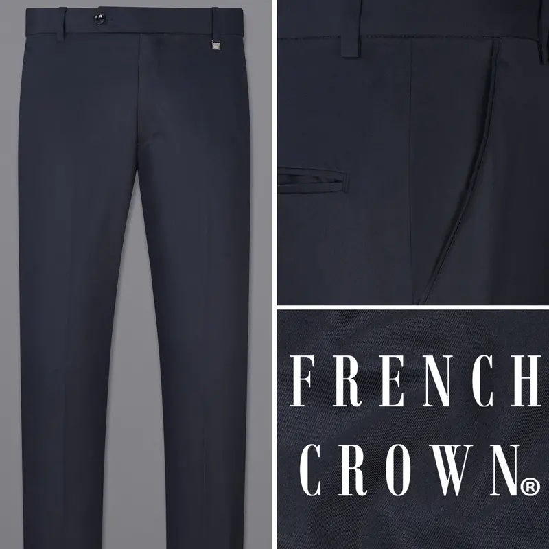 Thunder Blue Premium Cotton Pants 1