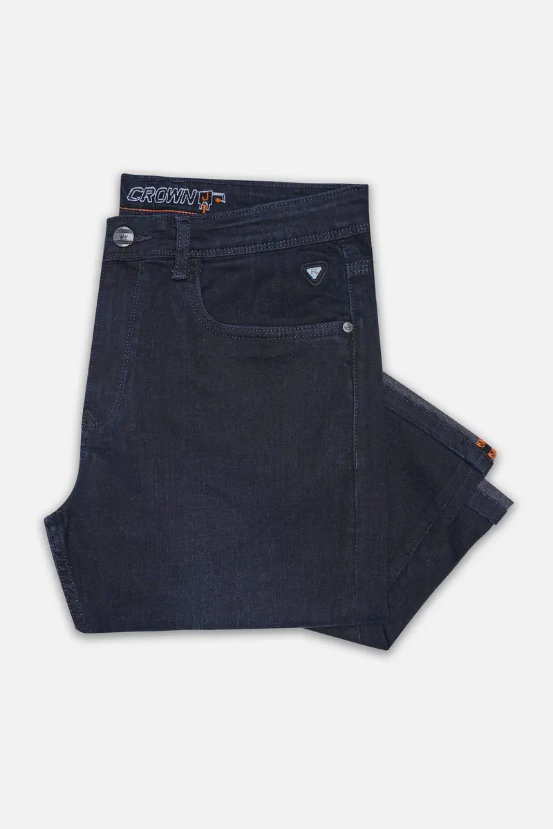 Thunder Blue Rinse Wash Stretchable Denim 6