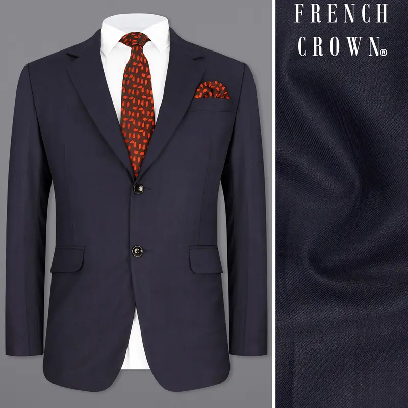 Thunder Blue Single Breasted Blazer 1