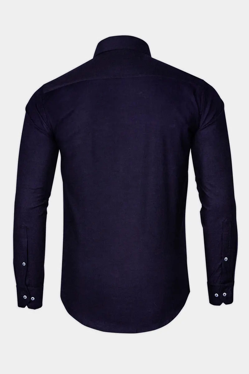 Thunder Blue Solid Royal Oxford Shirt 5