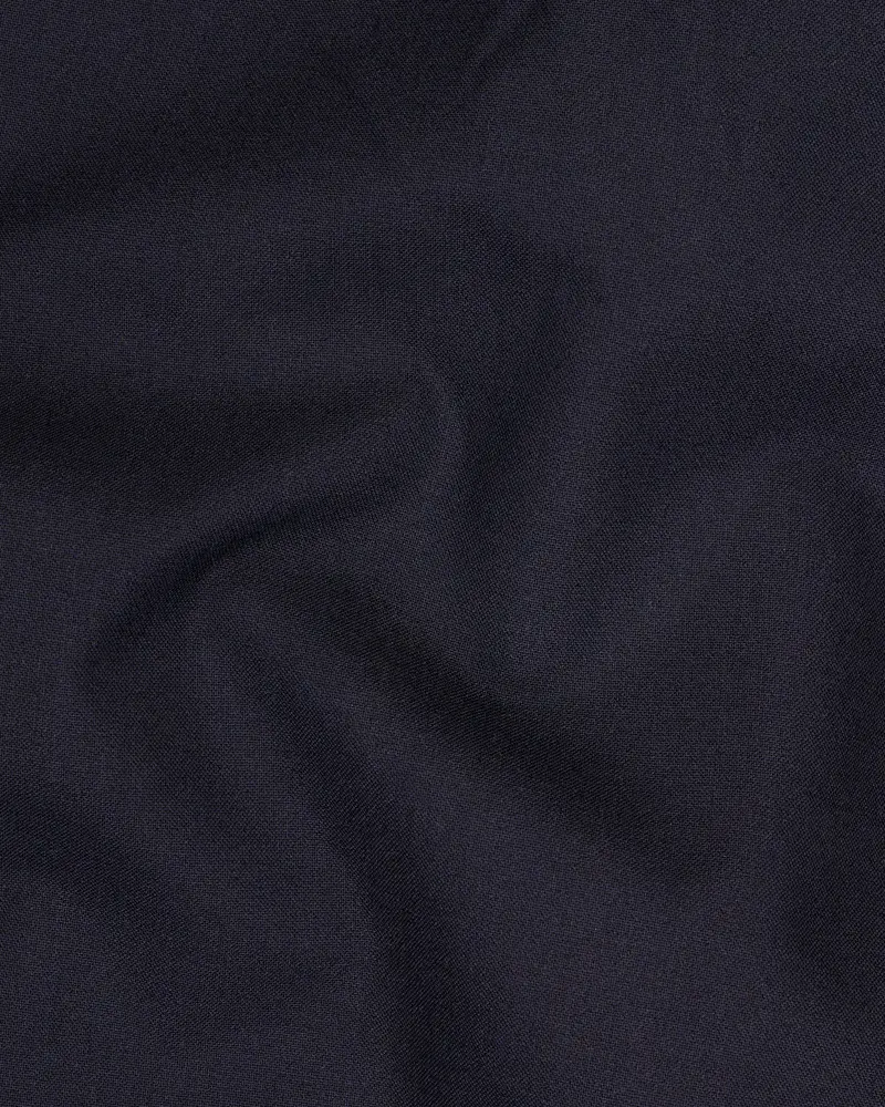 Thunder Blue Textured Pant 3