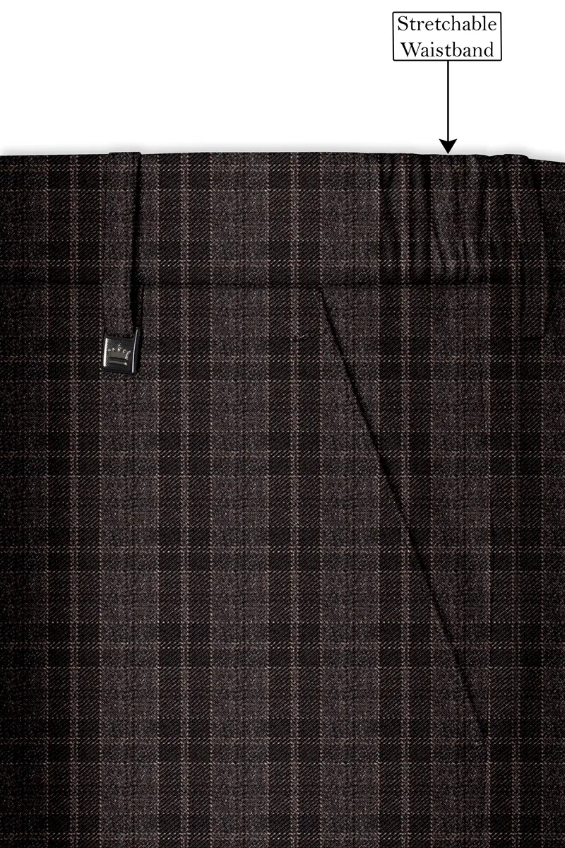 Thunder Brown Plaid Tweed Pant 6