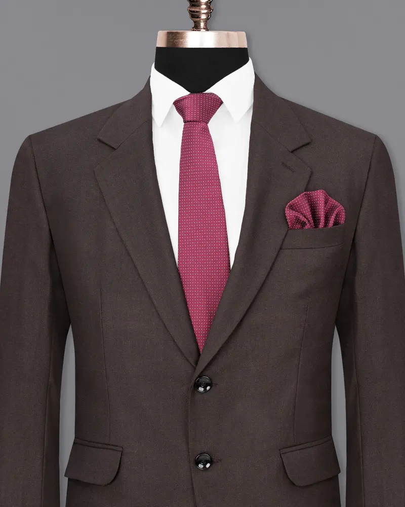 Thunder Brown Single Breasted Blazer 2