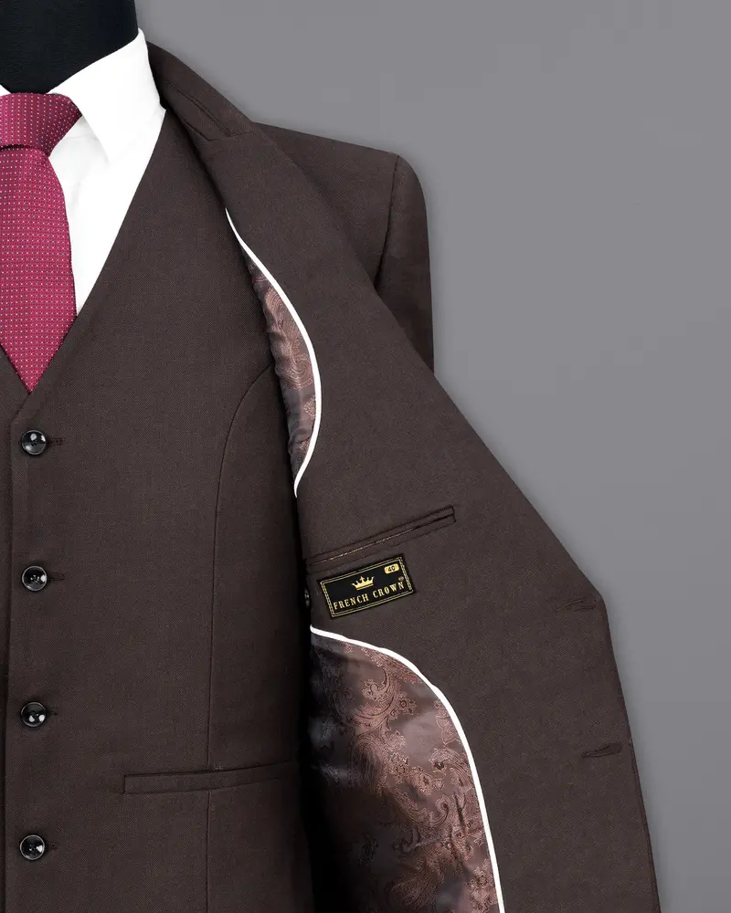 Thunder Brown Single Breasted Blazer 7