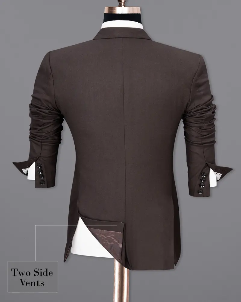 Thunder Brown Single Breasted Blazer 9