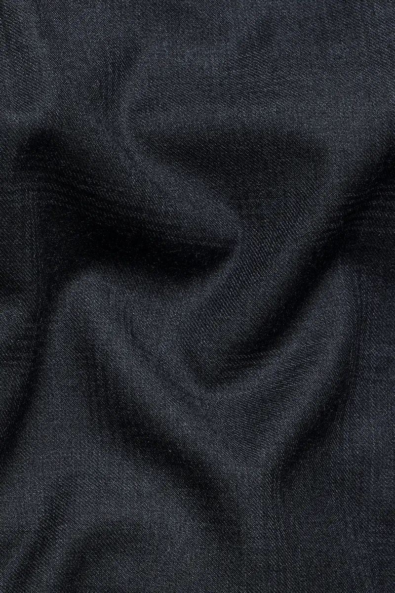 Thunder Gray Checkered Wool Rich Waistcoat 3
