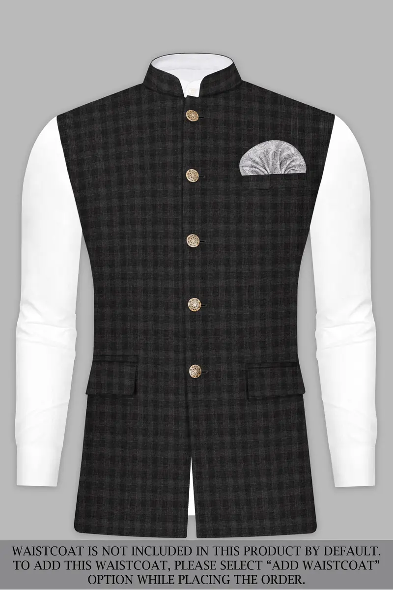 Thunder Gray Plaid Wool Rich Suit 14
