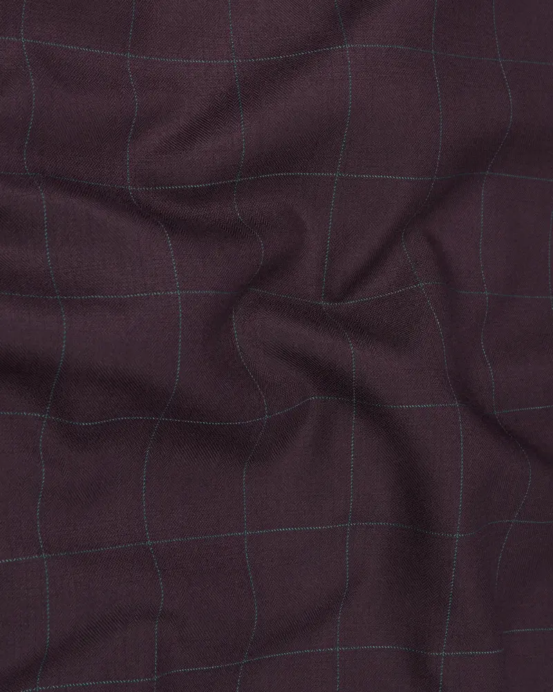 Thunder Maroon Plaid Pant 3