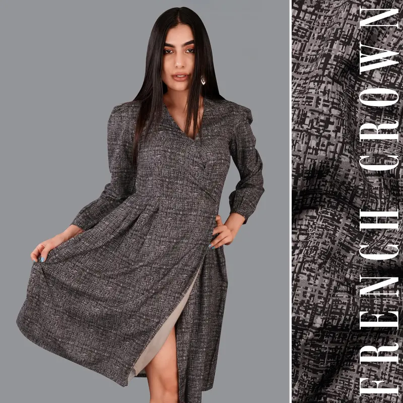 Thunder With Venus Brown Flared Dress 1