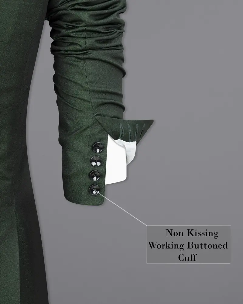 Timber Green Designer Tuxedo Blazer 10