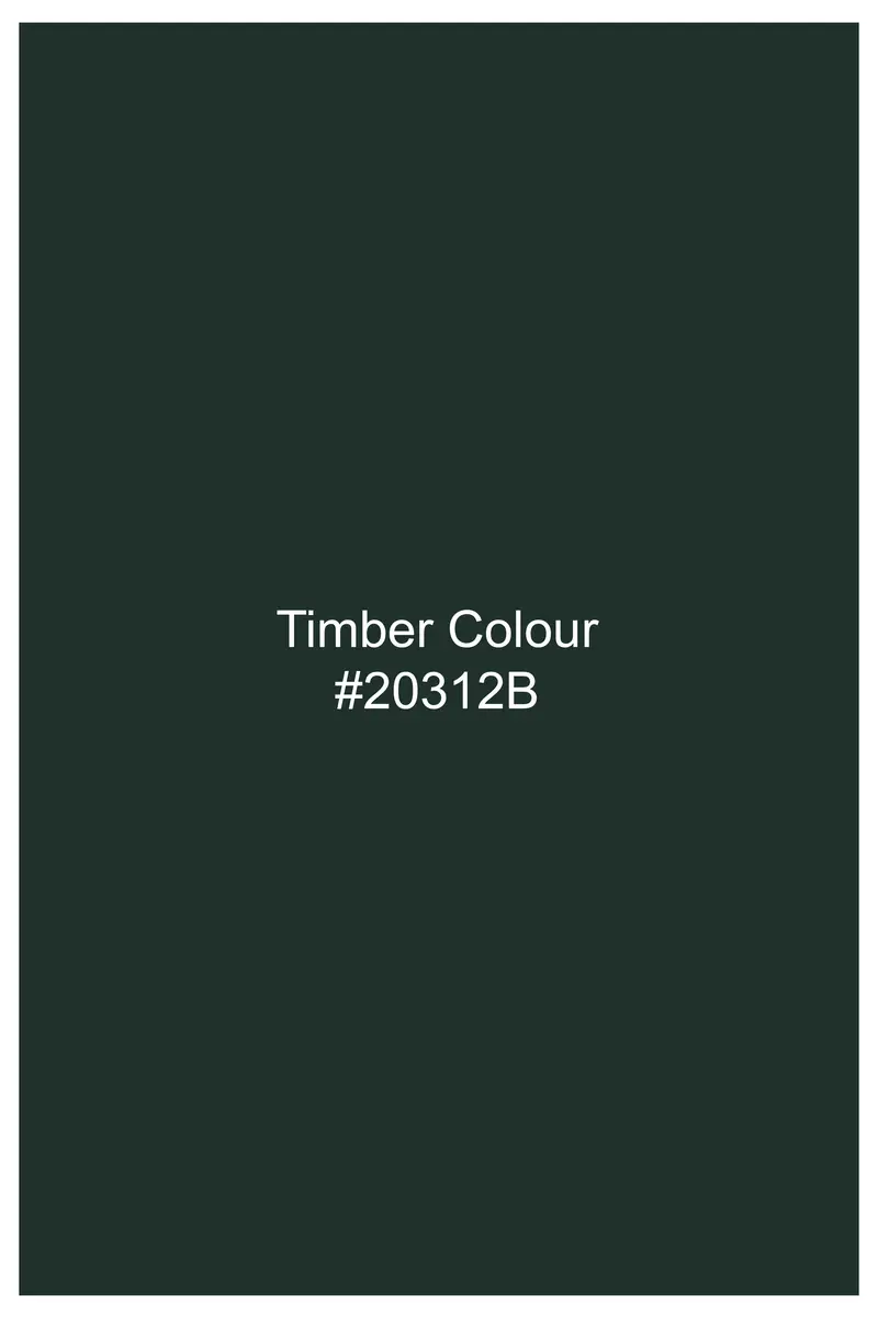 Timber Green Solid Wool Rich Double Breasted Blazer 10