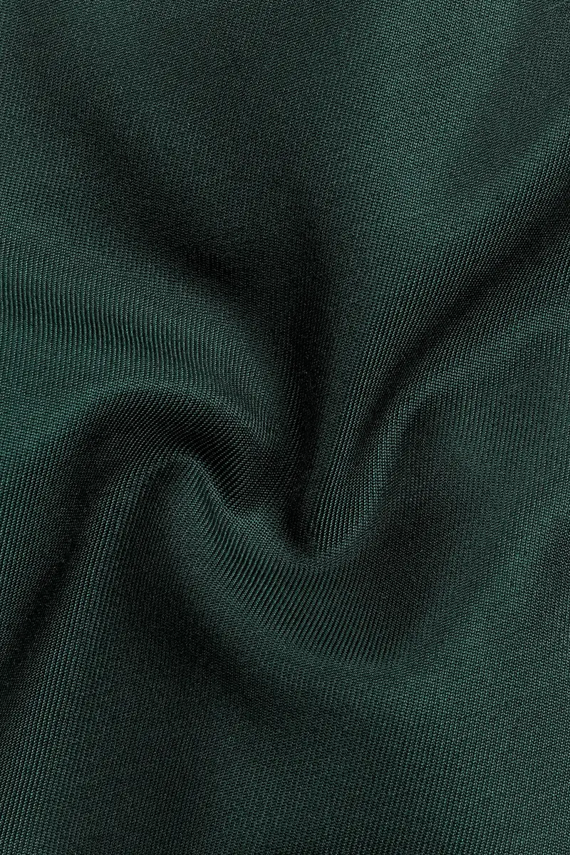 Timber Green Solid Wool Rich Double Breasted Blazer 3