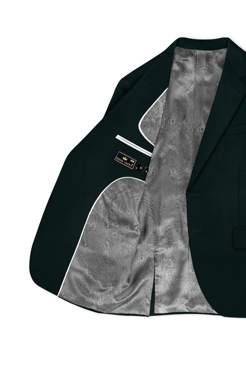 Timber Green Wool Rich Single Breasted Blazer 5