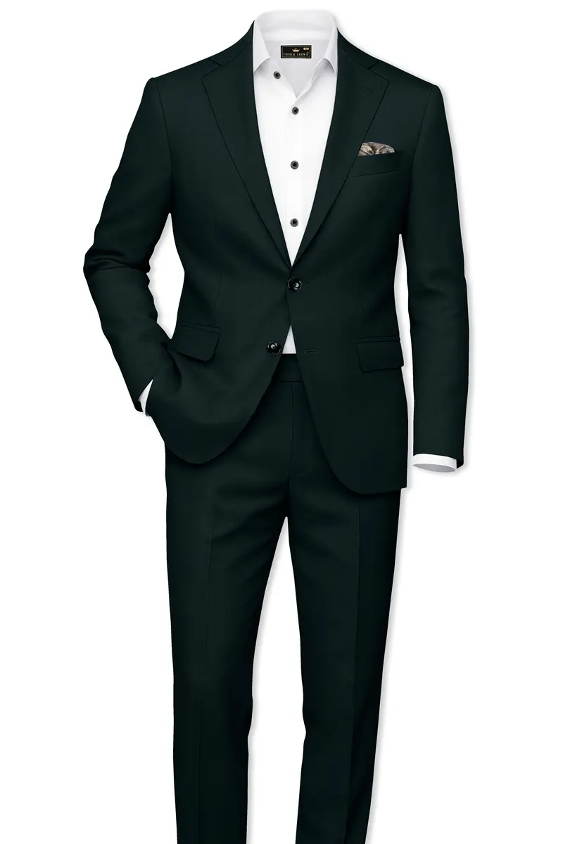 Timber Green Wool Rich Single Breasted Blazer 9