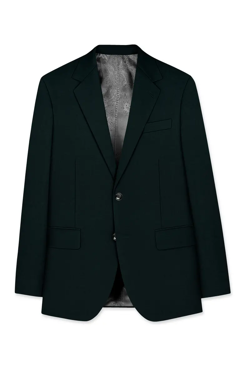 Timber Green Wool Rich Single Breasted Suit 8