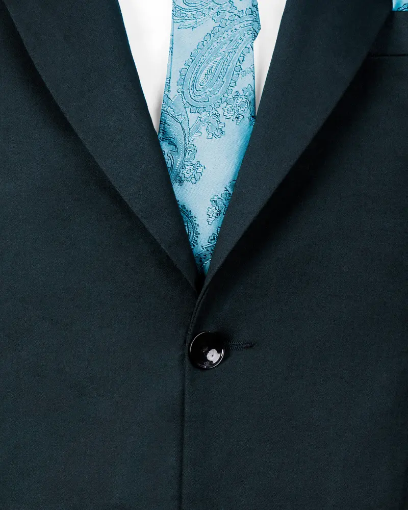 Timber Sea Green Solid Stretchable Premium Cotton Traveler Blazer 4