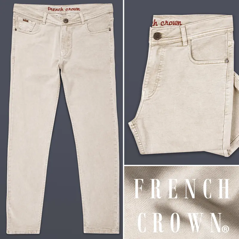 Timberwolf Cream Rinse Wash Stretchable Denim 1