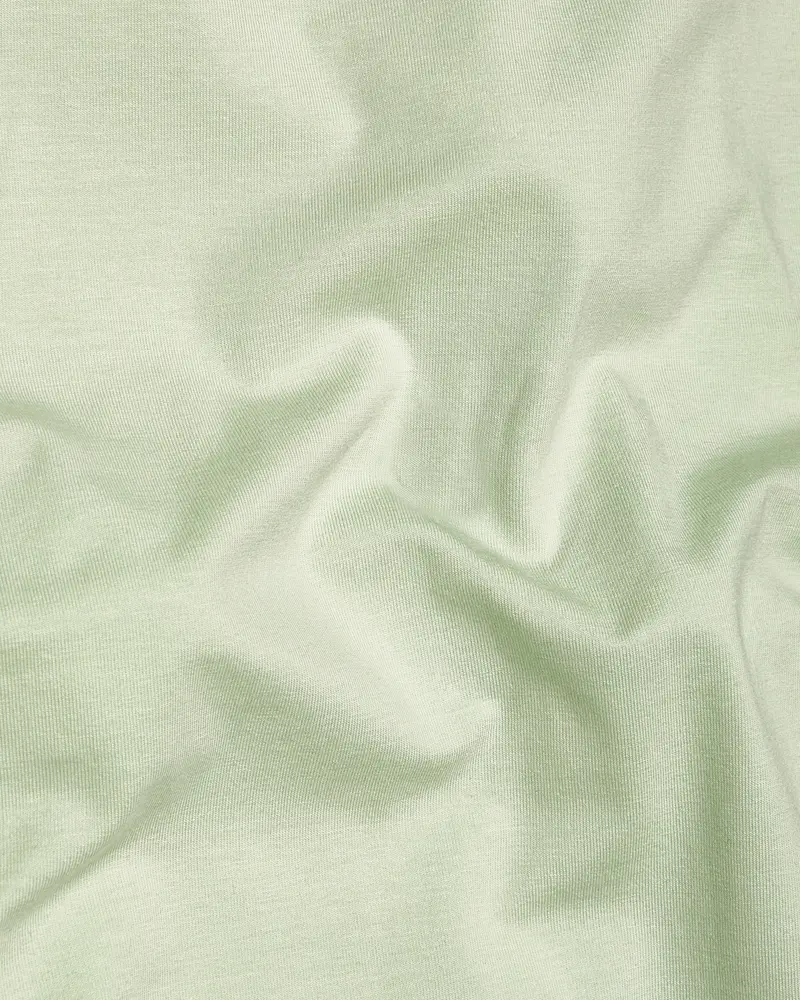 Timberwolf Green Embroidered Organic Designer T-Shirt 3