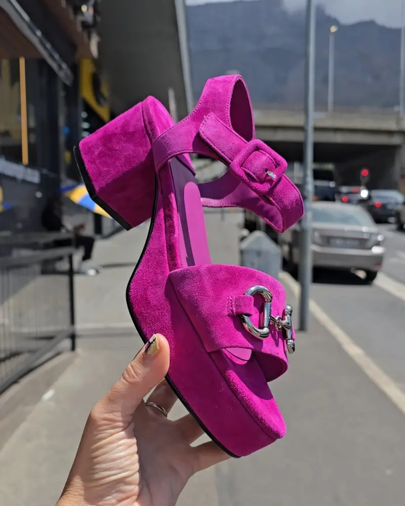 Timeless Fuchsia Suede 4