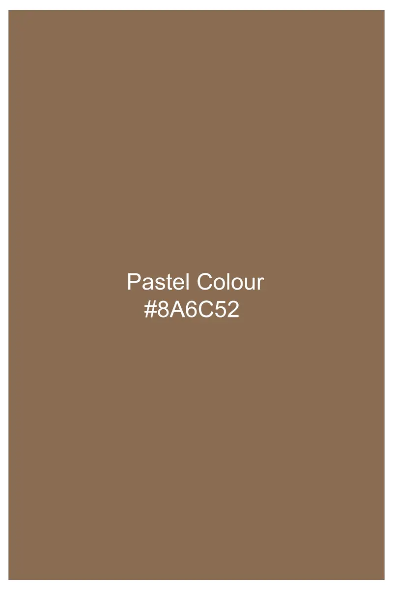 Toast-Pastel Brown Luxurious Linen Dress Shirt 7