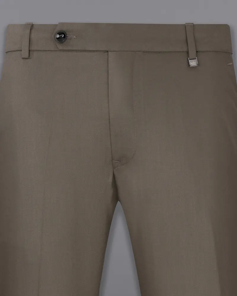 Tobacco Brown Single Breasted Designer Suit 12