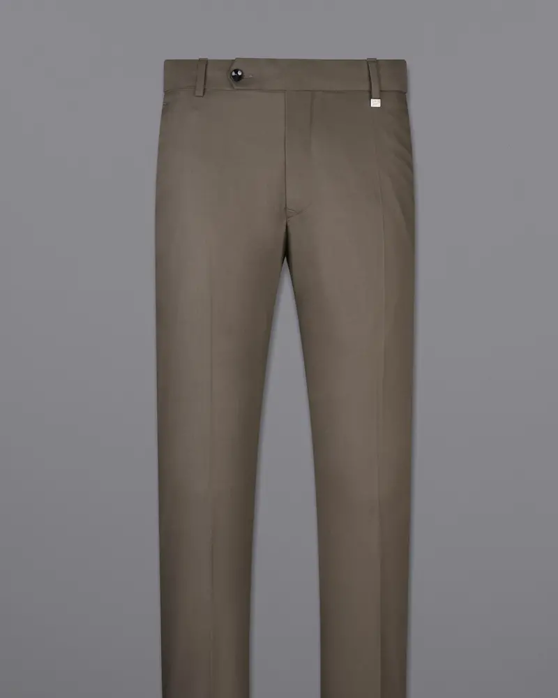 Tobacco Brown Single Breasted Designer Suit 13