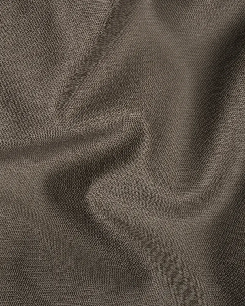 Tobacco Brown Single Breasted Designer Suit 3