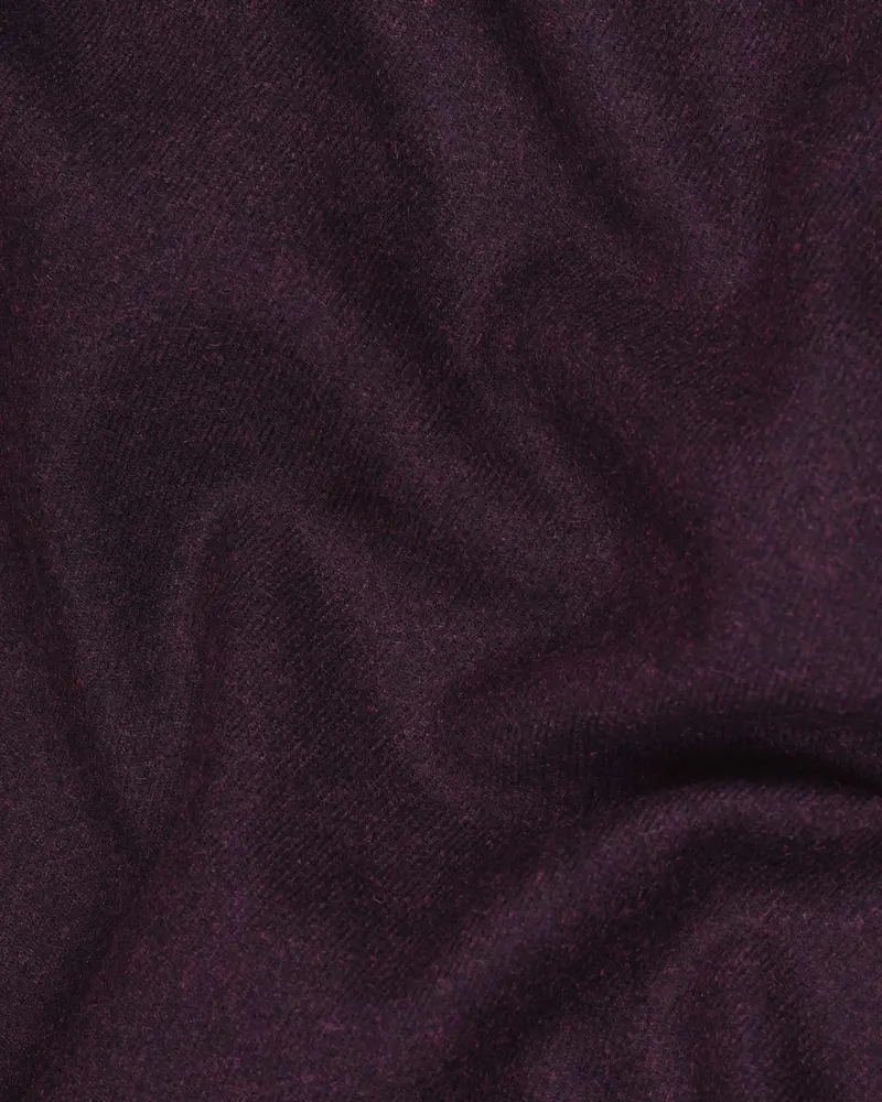 Toledo Wine Pure Wool Textured Waistcoat 3