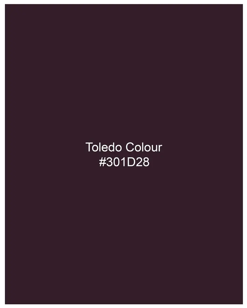 Toledo Wine Pure Wool Textured Waistcoat 8