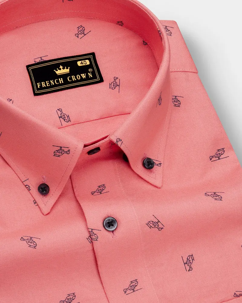 Tonys Orange Royal Oxford Shirt 1