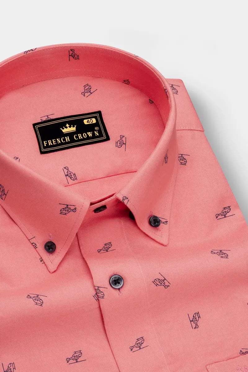 Tonys Orange Royal Oxford Shirt 2