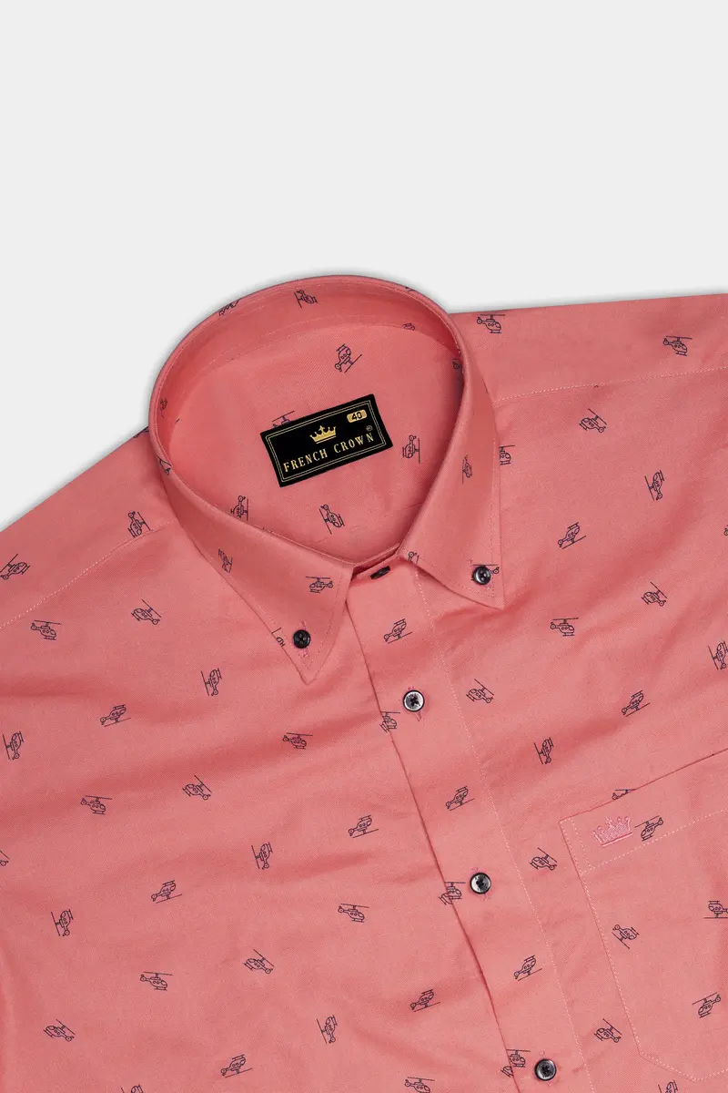 Tonys Orange Royal Oxford Shirt 5