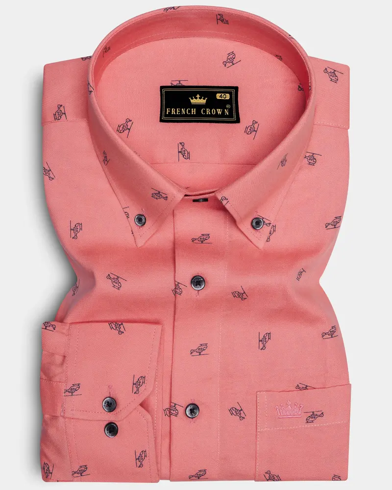Tonys Orange Royal Oxford Shirt 6