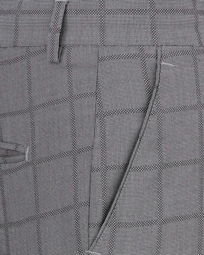 Topaz Silver Checked Pant 5
