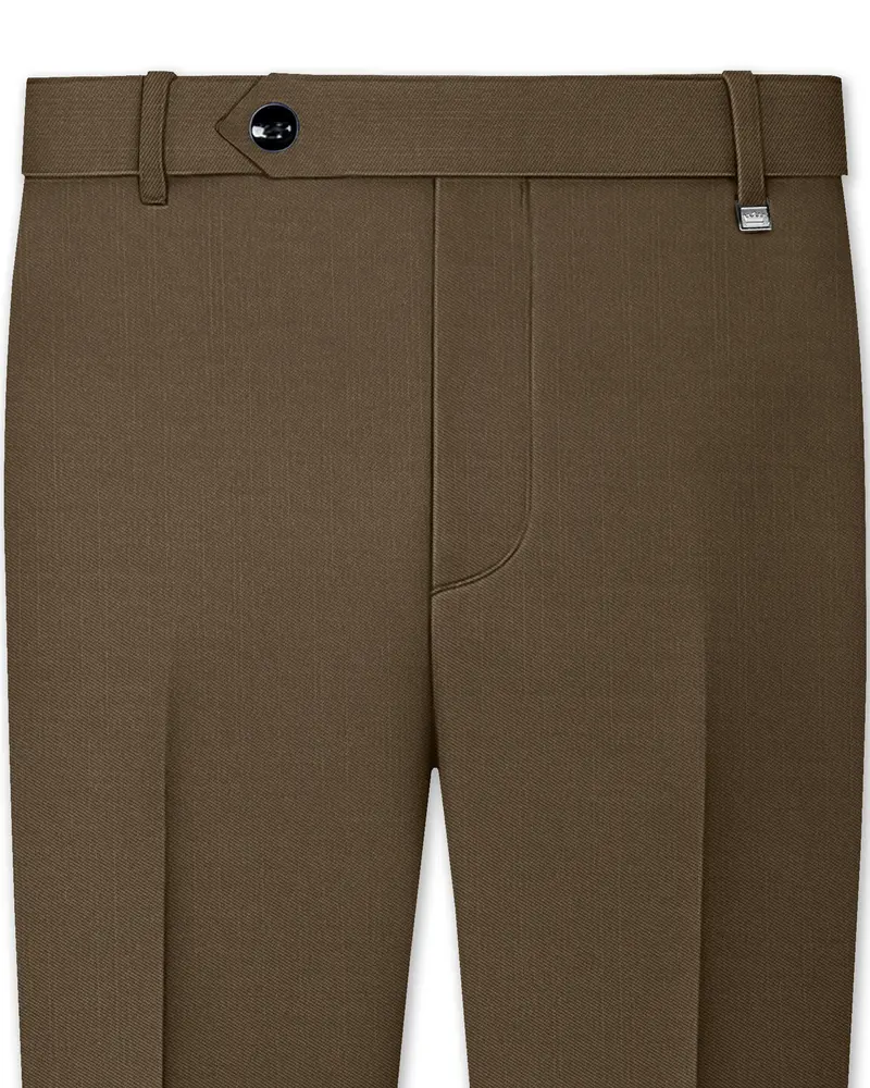 Tortilla Brown Wool Rich Pant 1