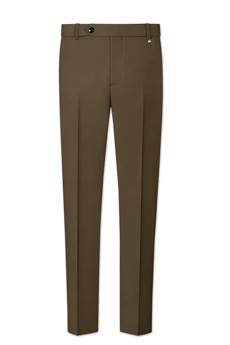 Tortilla Brown Wool Rich Single Breasted Suit 13