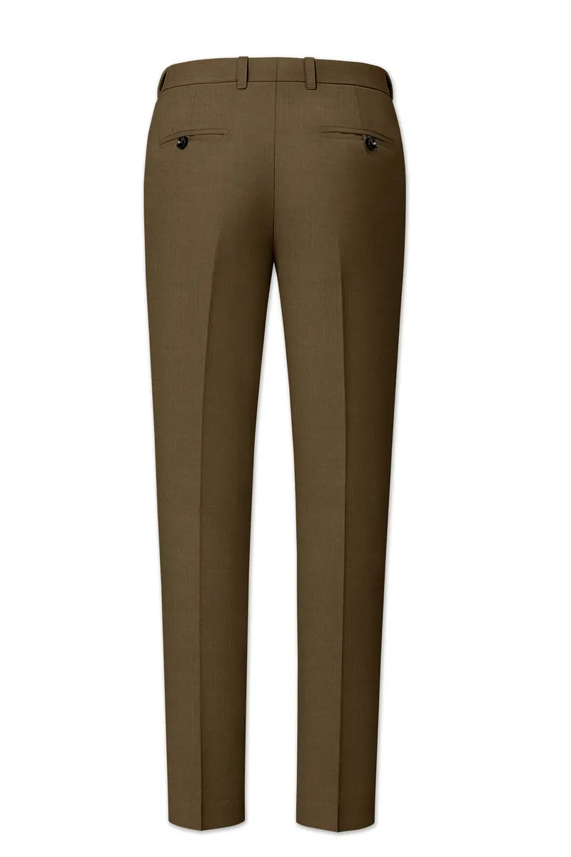 Tortilla Brown Wool Rich Single Breasted Suit 14