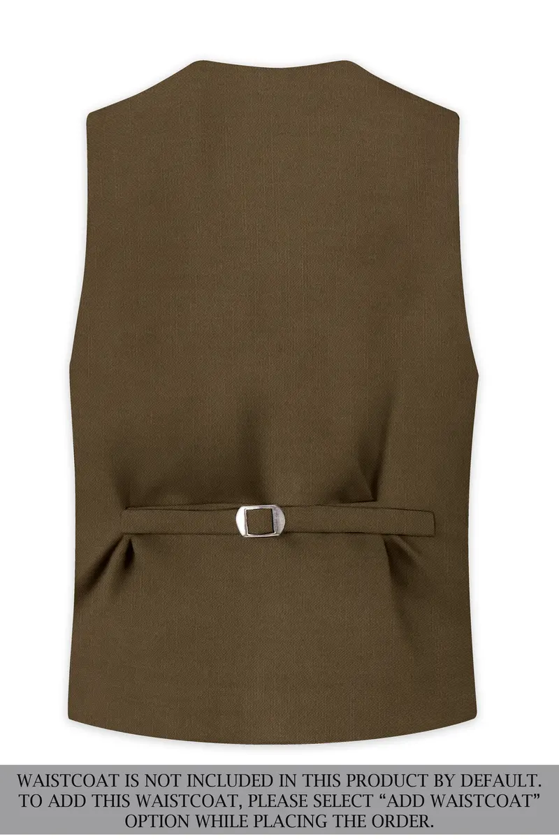 Tortilla Brown Wool Rich Single Breasted Suit 17
