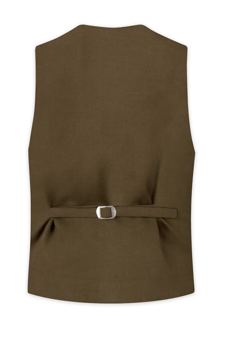 Tortilla Brown Wool Rich Waistcoat 4