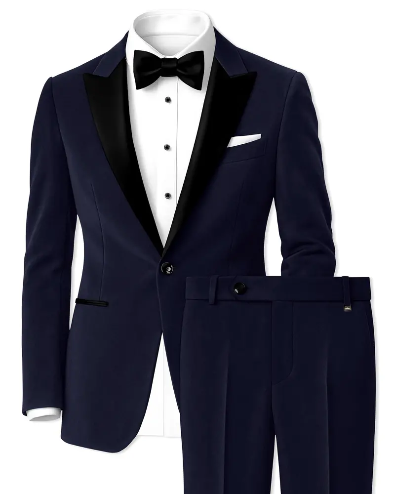 Torvian-Vulcan Purple Velvet Peak Lapel Tuxedo Suit 1