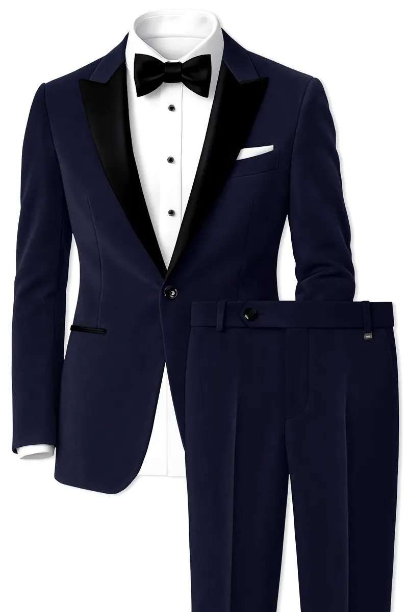 Torvian-Vulcan Purple Velvet Peak Lapel Tuxedo Suit 2