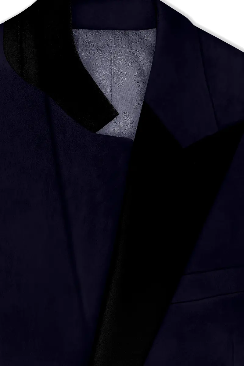 Torvian-Vulcan Purple Velvet Peak Lapel Tuxedo Suit 5